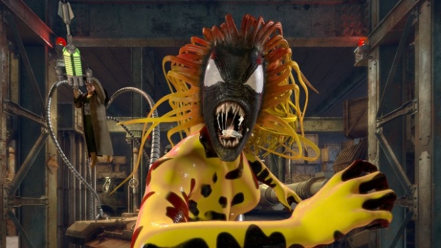 Yellow Symbiote Monster Head