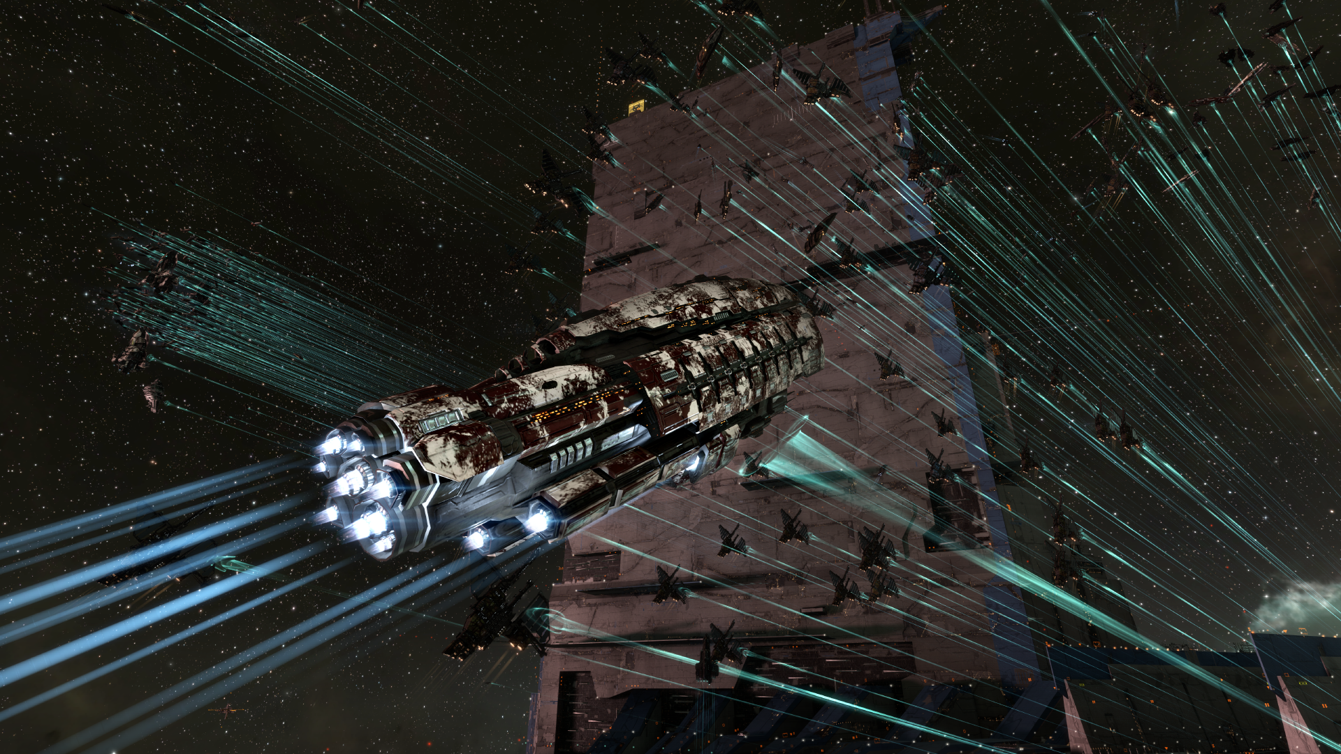 The titan The fight [Siege Green] - EVE Online 
