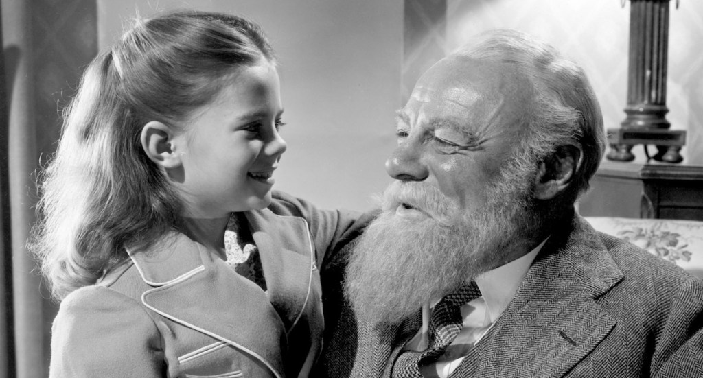 Natalie Wood and Edmund Gwenn in Miracle on 34th Street