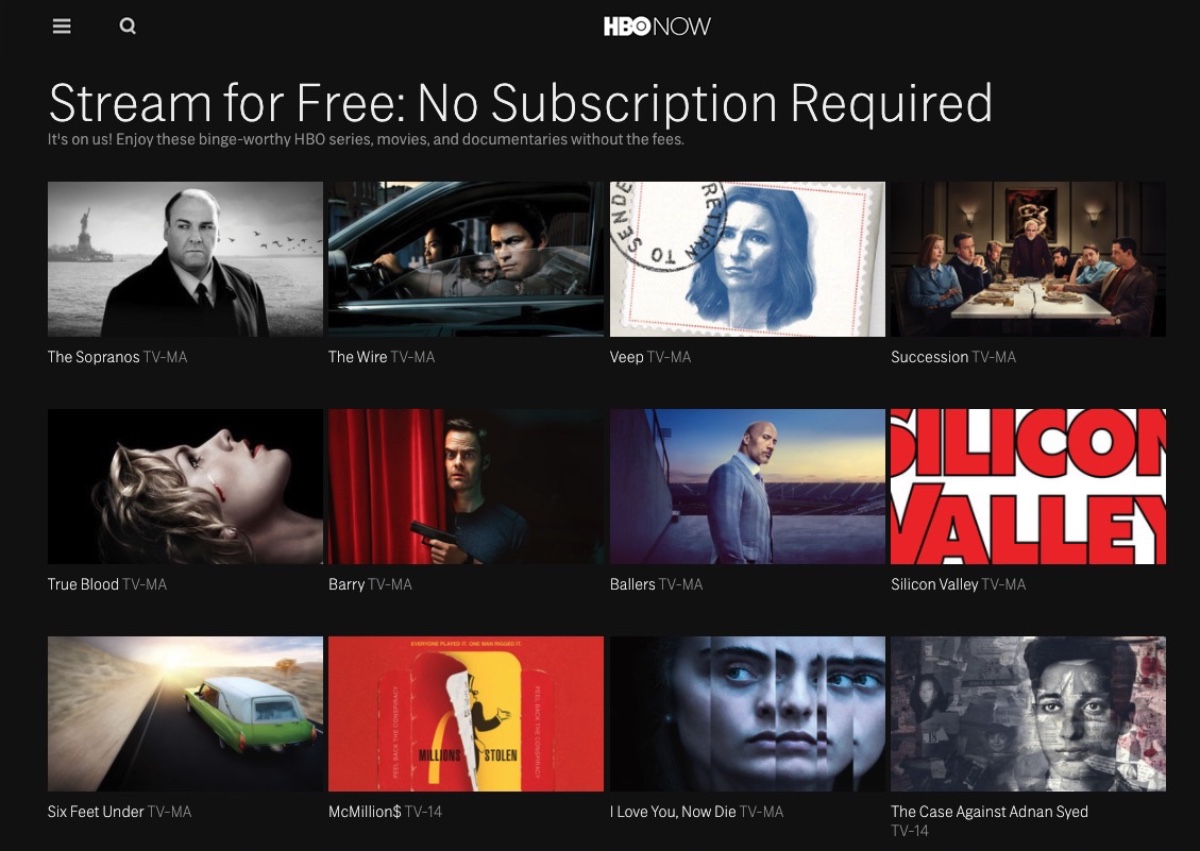 Hbo watch discount free movies online