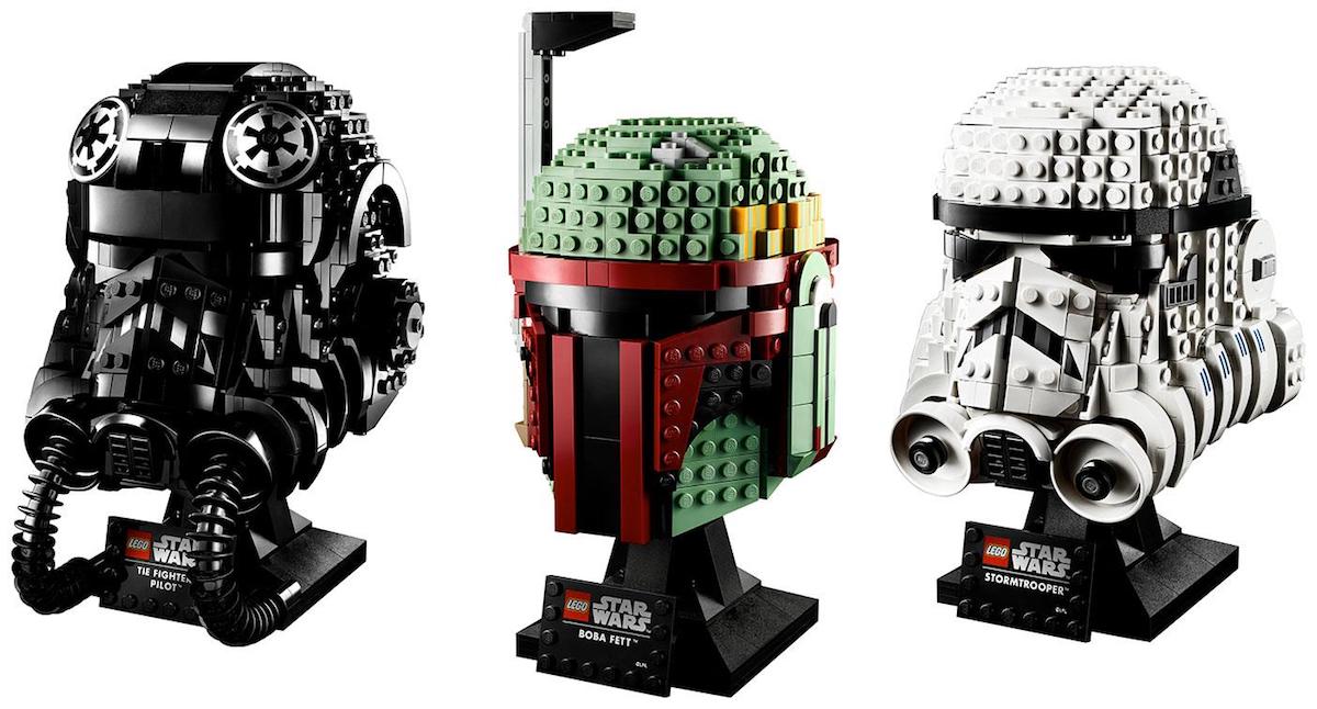 Starwars lego online helmets