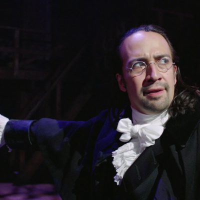 Lin-Manuel Miranda as Alexander Hamilton in Burr-Hamilton Duel