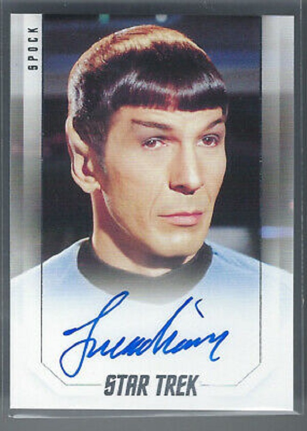 Star Trek Inflexions Leonard Nimoy Autograph Card
