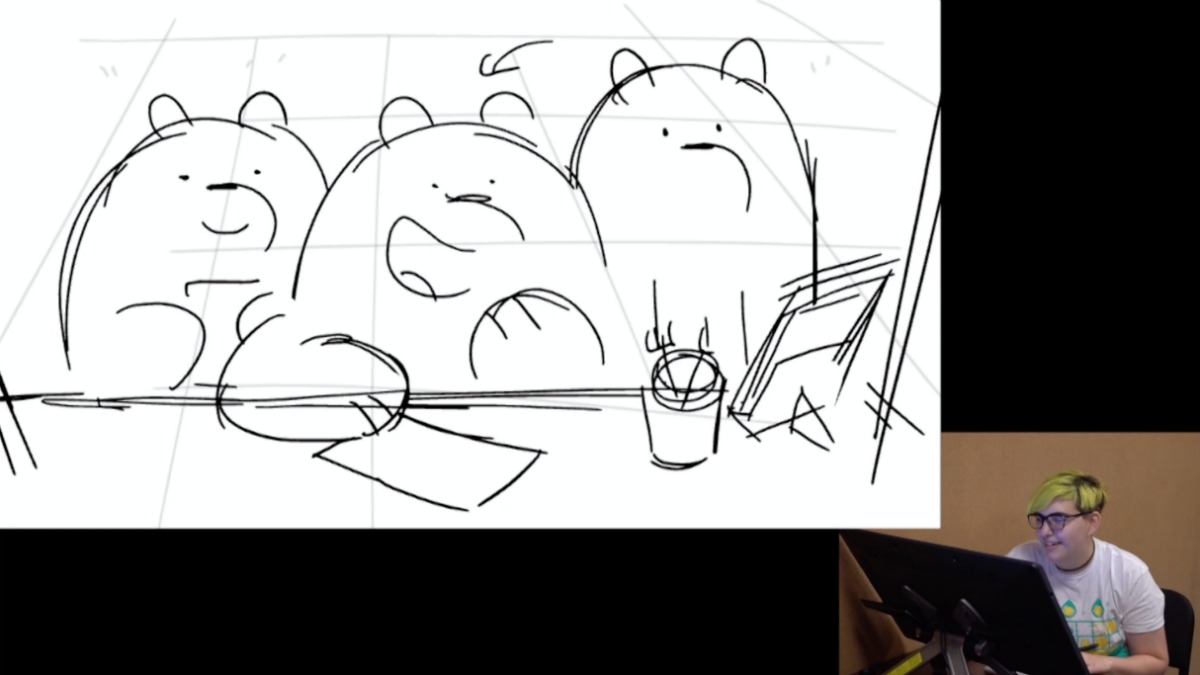 How to Draw We Bare Bears Cute step by step Panda Grizzly Ice Bear - YouTube