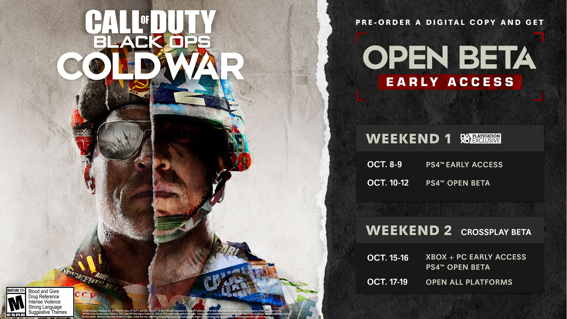 call of duty world war 2 beta dates