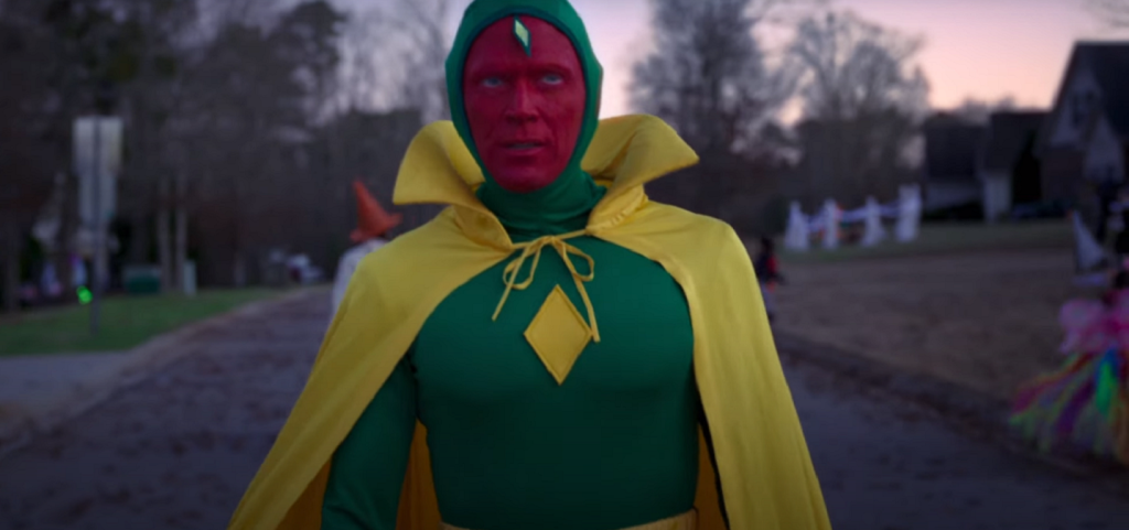 Paul Bettany as the Vision in Marvel's WandaVision on Disney+