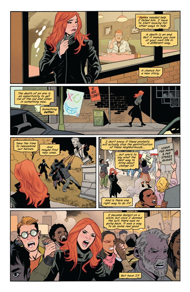 Barbara Gordon protests in Batgirl #50