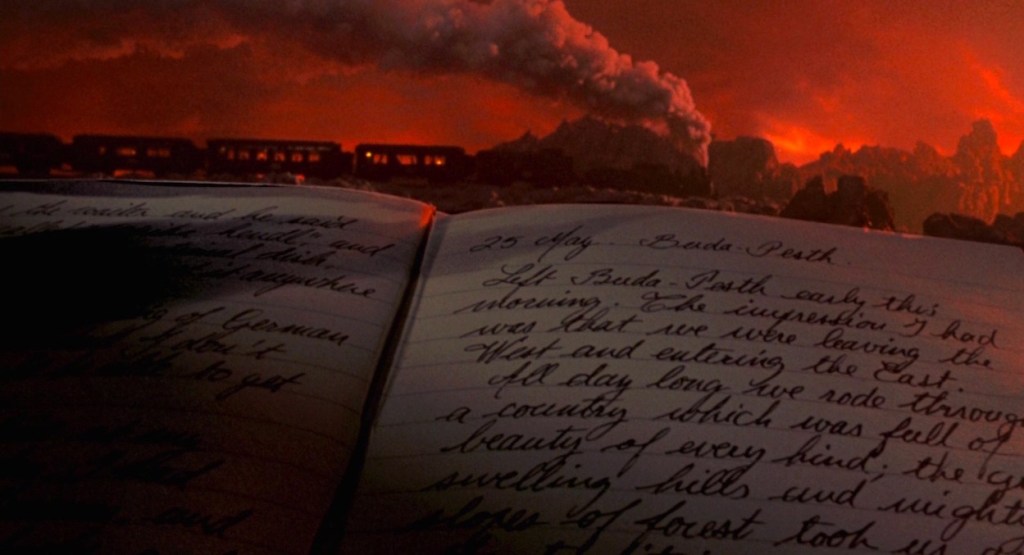 Jonathan Harker's Journal with train in Bram Stoker's Dracula