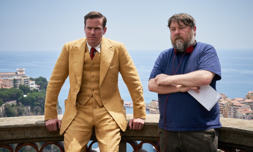 Armie Hammer and Ben Wheatley on the set of Rebecca