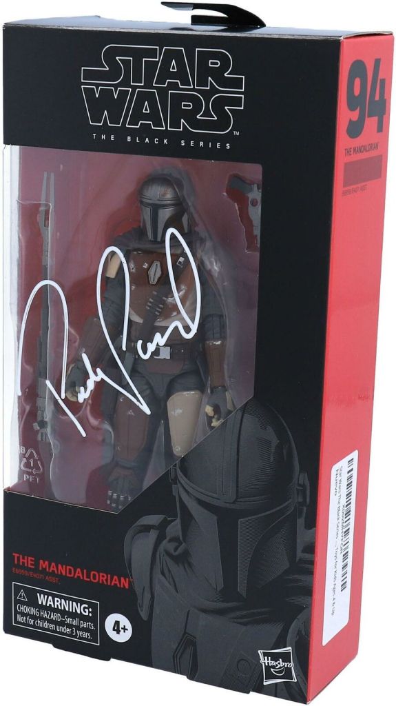 Pedro Pascal Autographed The Mandalorian Figure from Star Wars: The Black Series