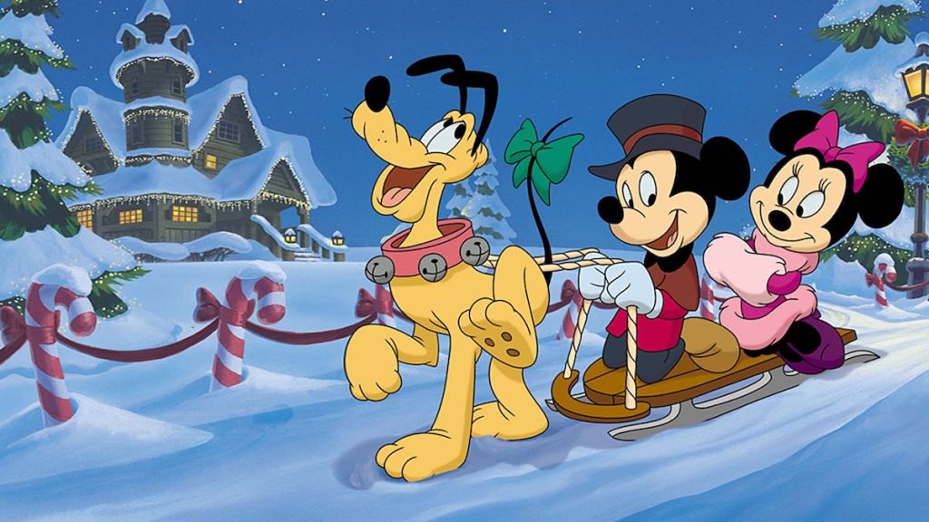 Mickey and Minnie Mouse in Once Upon a Christmas