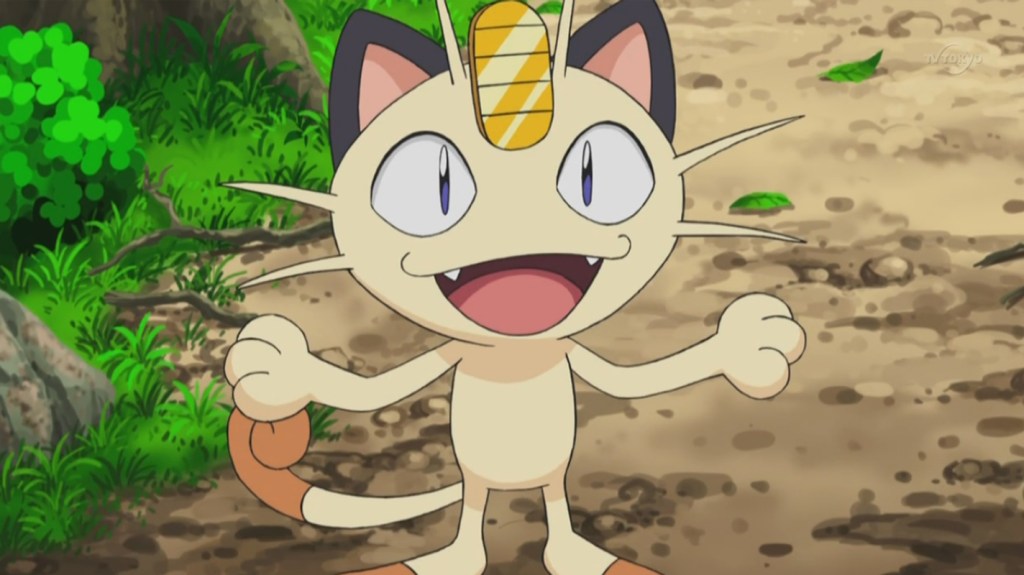 Team Rocket’s Meowth Pokemon anime