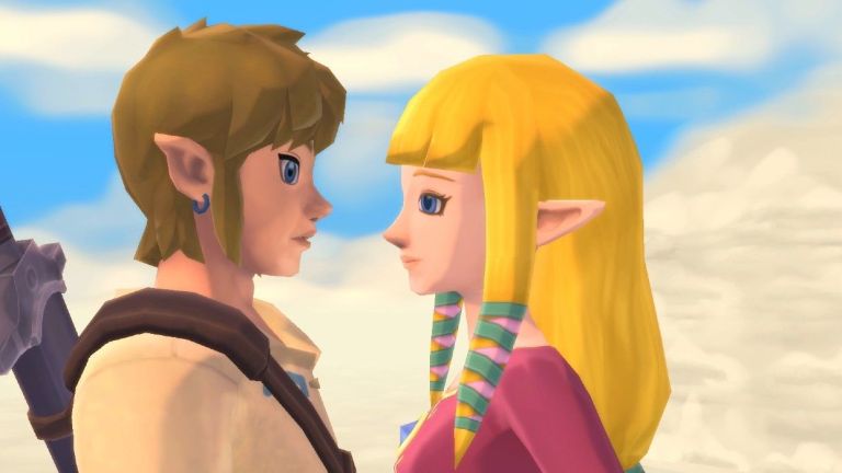 link and princess zelda (the legend of zelda and 1 more) drawn by