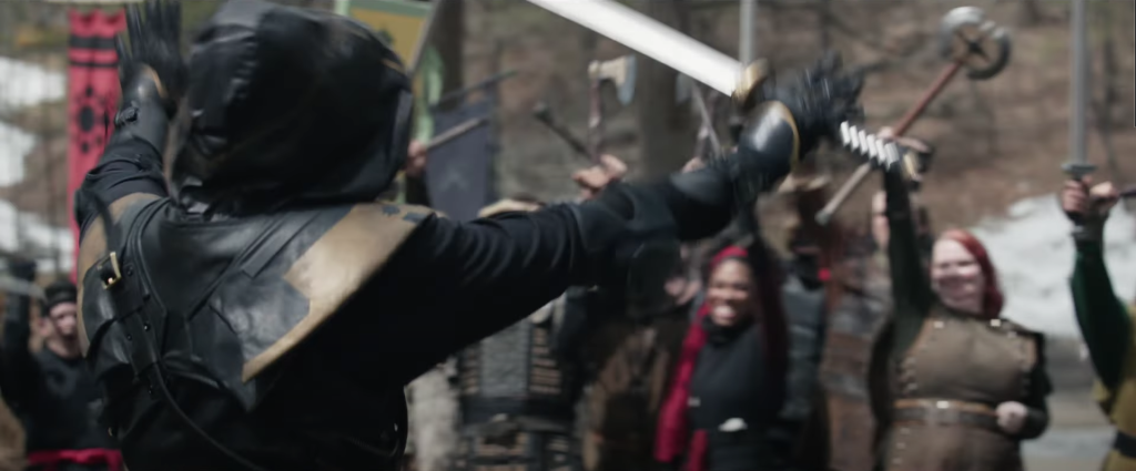 Ronin at the Renaissance Fair in Marvel's Hawkeye trailer