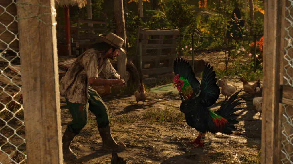 Far cry 6] #123. This game seems so polarizing. It goes from being one of  the better far cry games to one of the worst. But you get a pink chicken as