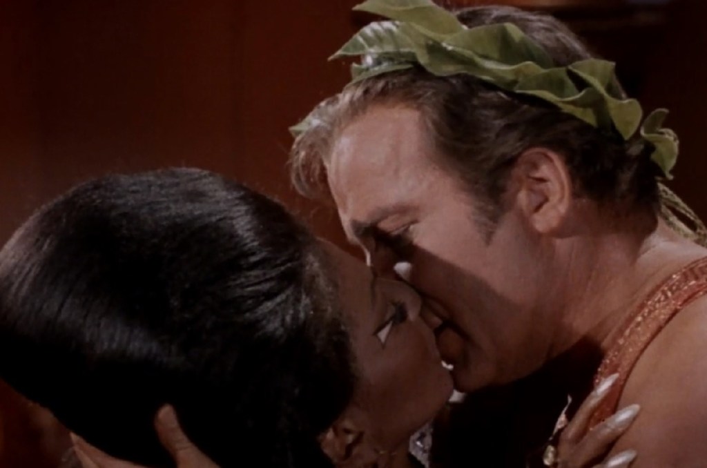 star trek episode kirk kisses uhura