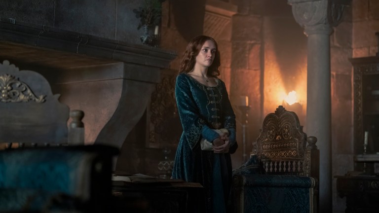 Alicent Hightower (Olivia Cooke) on House of the Dragon.