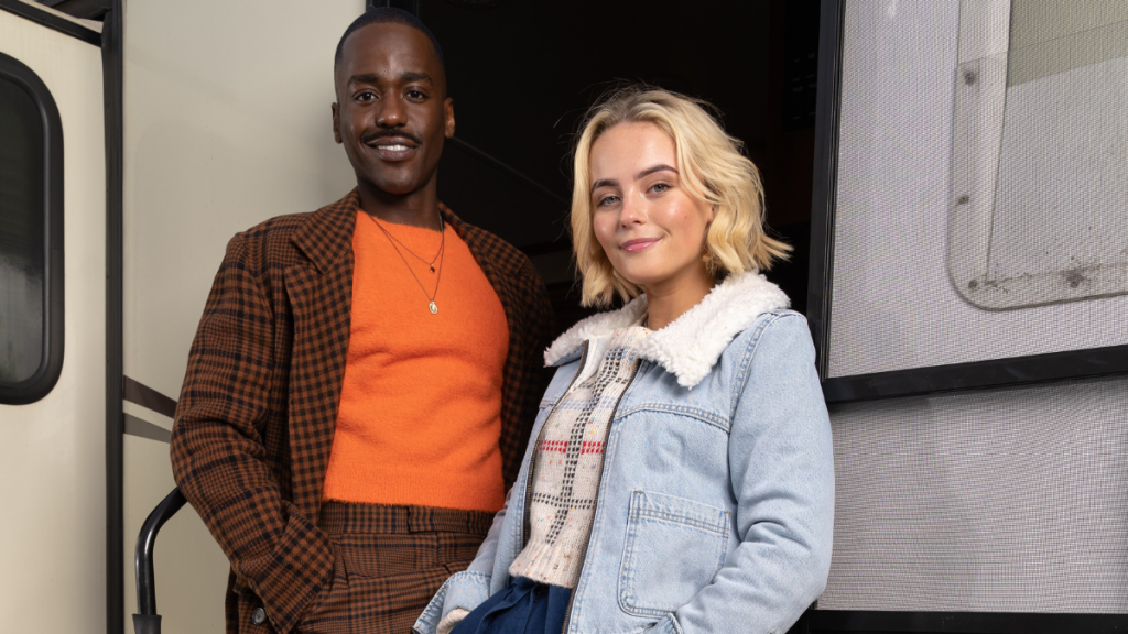 Ncuti Gatwa and Millie Gibson in their new Doctor Who costumes