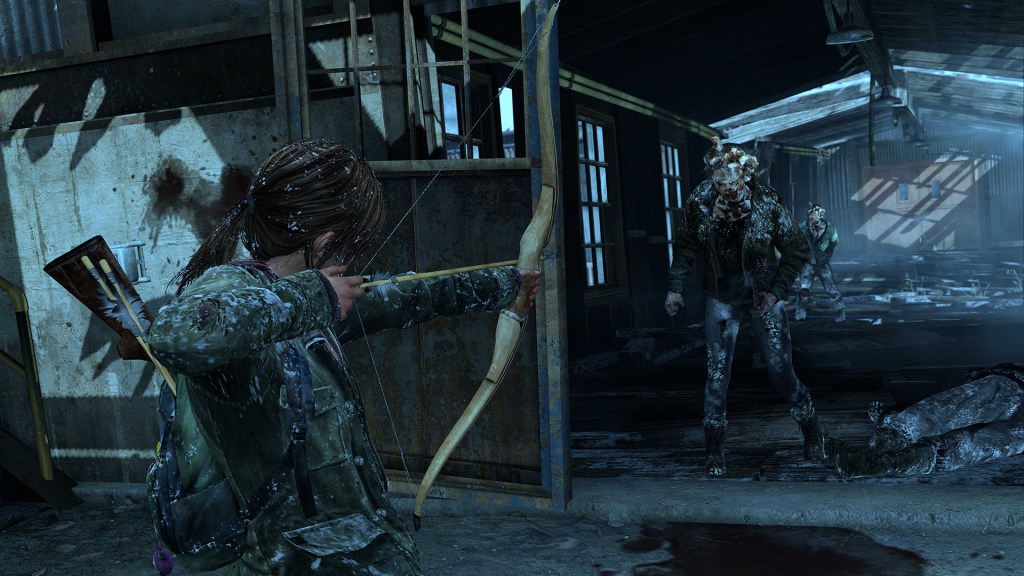 The Last of Us - PlayStation Studios でエリーがクリッカーを狙う