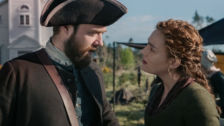 Richard Rankin and Sophie Skelton in Outlander Season 7