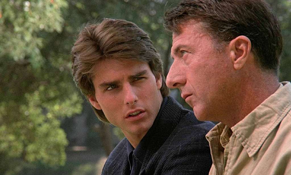 Tom Cruise and Dustin Hoffman in Rain Man