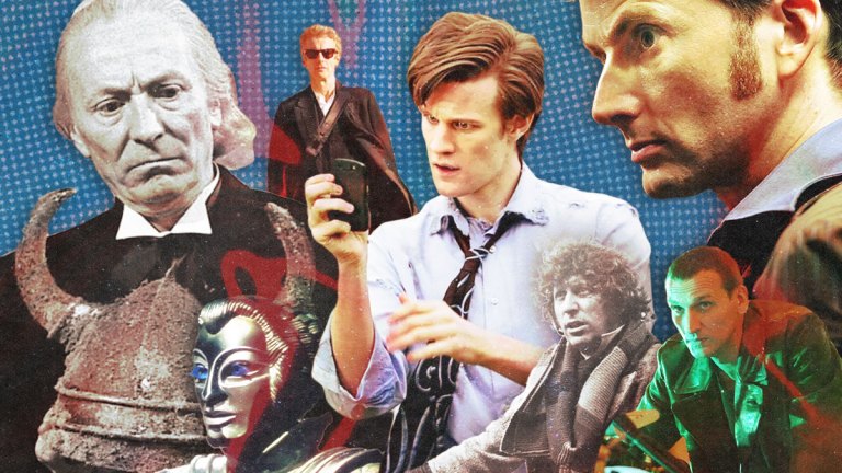 William Hartnell, Peter Capaldi, Matt Smith, Tom Baker, Christopher Eccleston, David Tennant as Doctor Who