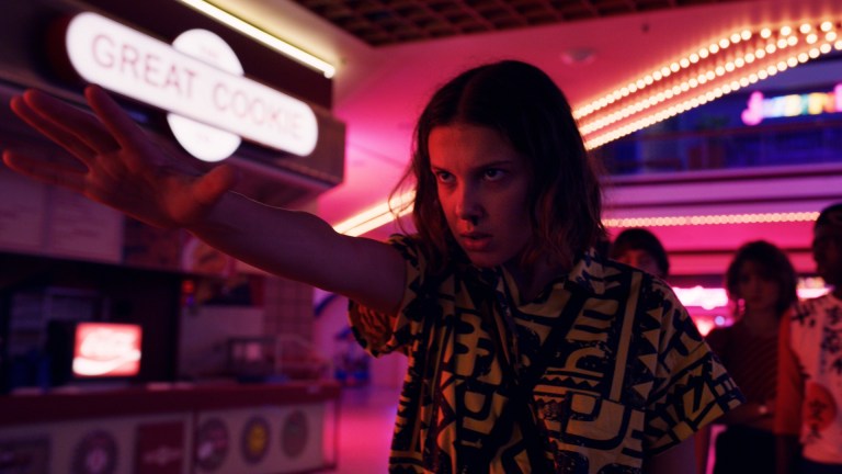 Eleven (Millie Bobby Brown) in Stranger Things season 3.