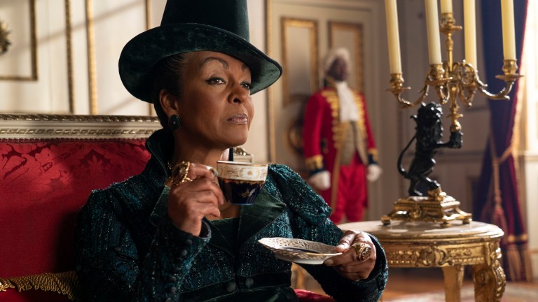 Bridgerton. Adjoa Andoh as Lady Agatha Danbury in episode 305 of Bridgerton.