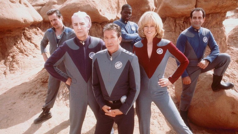 Galaxy Quest cast photo with Tim Allen and Sigourney Weaver