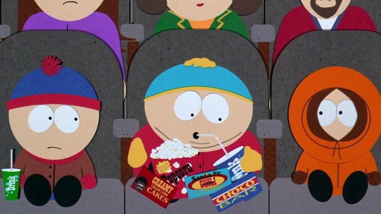 Cartman in South Park movie theater