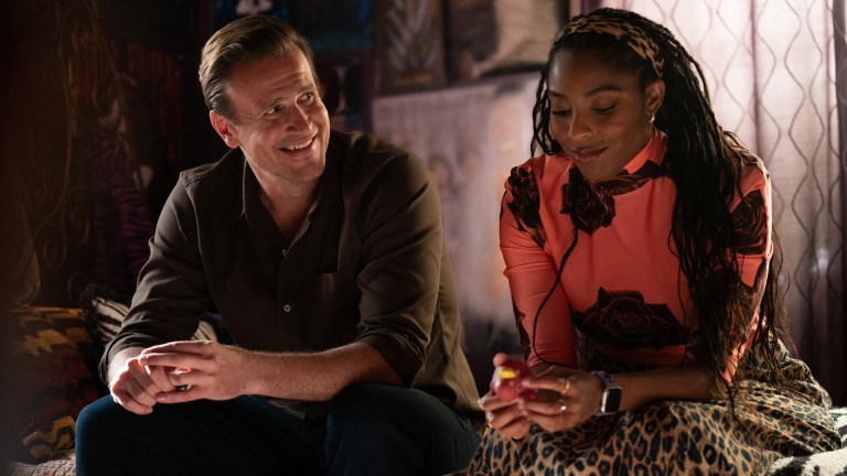 Jason Segel and Jessica Williams in Shrinking season 2.